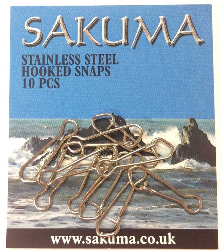 Sakuma Stainless Steel Hooked Snaps