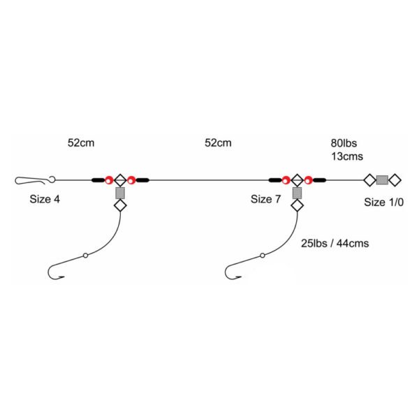 Tronixpro 2 Hook Flapper Rigg 