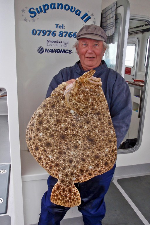 Keith Newton on Supanova with a 21lb 5oz Turbot