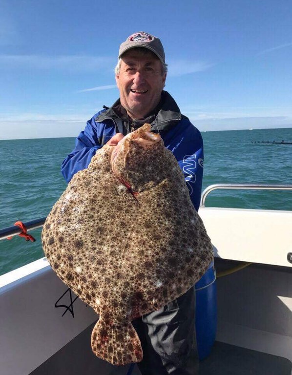 Rob Burgin 15lb 15oz first Turbot on Meerkat